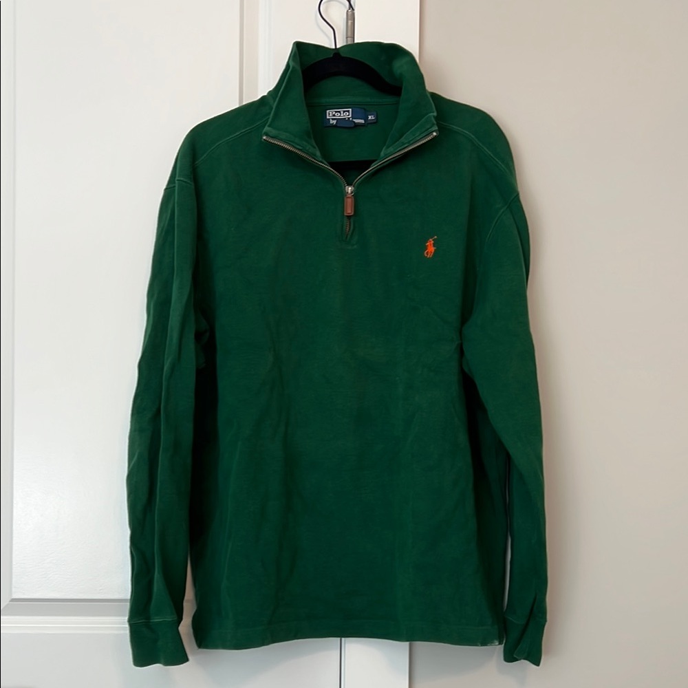 Ralph Lauren Green Quarter-Zip Pullover